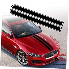 50.8"x 9.5" Car Hood Stripe Sticker Auto Racing Body Side Stripe Decal Black