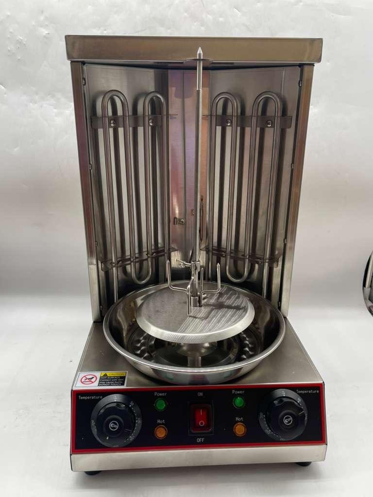 Electric Shawarma Grill Machine | Vertical Rotisserie | 2 Burners | 110V | OB