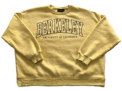 Berkeley University California Crewneck L gelb Baumwolle Oversize Sweatshirt sehr guter Zustand