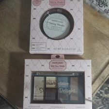NEW Marie Clair SET OF 2 SettingPowder+Face palette in Smokey Delight