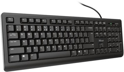 Trust Primo USB Tastatur Englisch Schwarz Membran Multimedia Ziffernblock