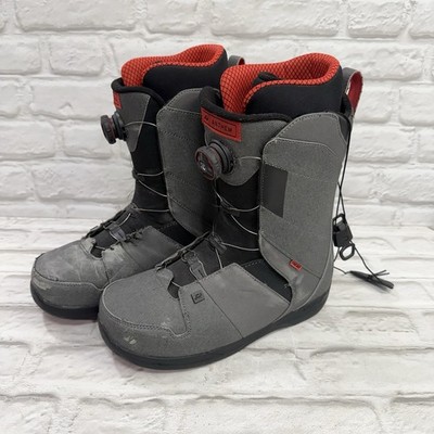 Ride Anthem Snowboard Boots Men Sz 11 Red Gray Boa Coiler - Defective READ