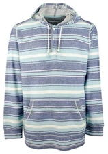 Tommy Bahama Men's Horizon Baja Pullover Hoodie Medium Blue Multi