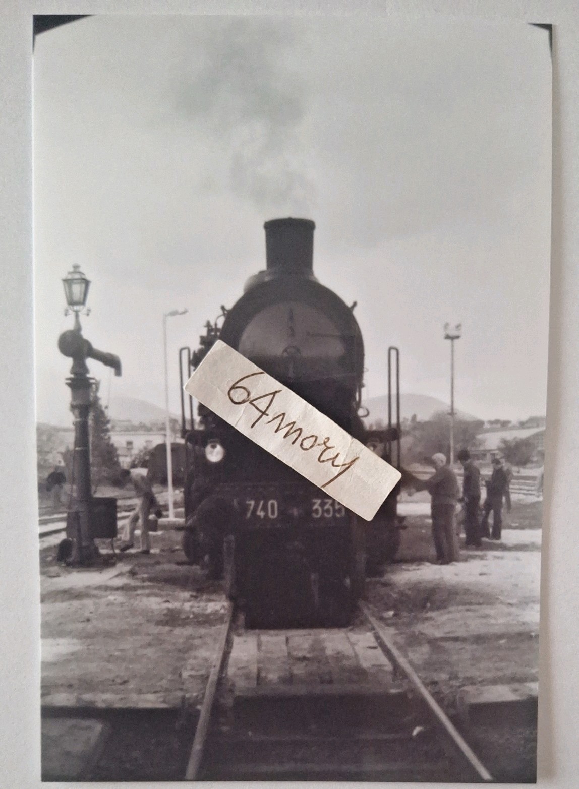 Fotografia Linea Terni L'Aquila Locomotiva a vapore FS Gr 740.335 8 Maggio 1977