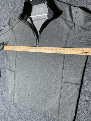 Columbia Sudadera Hombre Grande Gris Golf 1/4 Cremallera Elástico Pullover Rendimiento - Imagen 13 de 15