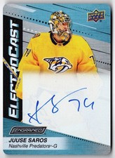 2023-24 Upper Deck Engrained ElectroCast Autographs JUUSE SAROS #EC-40 UD Auto