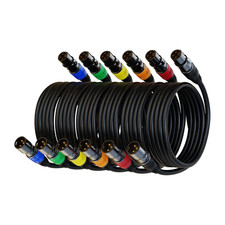 XLR Cables, Microphone Cable 1.5Ft 6 Packs, Short XLR Cable Male to Female Mic