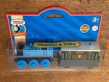 2008 Learning Curve Wooden Thomas the Train Thomas  Toby NEW