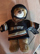 Anaheim Ducks Build A Bear Plush NHL Hockey With Helmet
