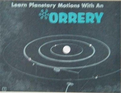 Table Top ORRERY 1962 How-To build PLANS * Science Fair *