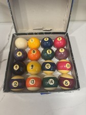 Vintage Aramith Pool Balls Made In Belgium 2 1/4 Complete Billiard Set