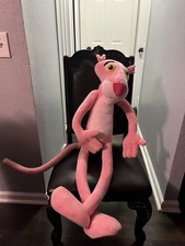 Huge 41 Pink Panther Jumbo Plush Stuffed Posable Arms Legs Giant READ