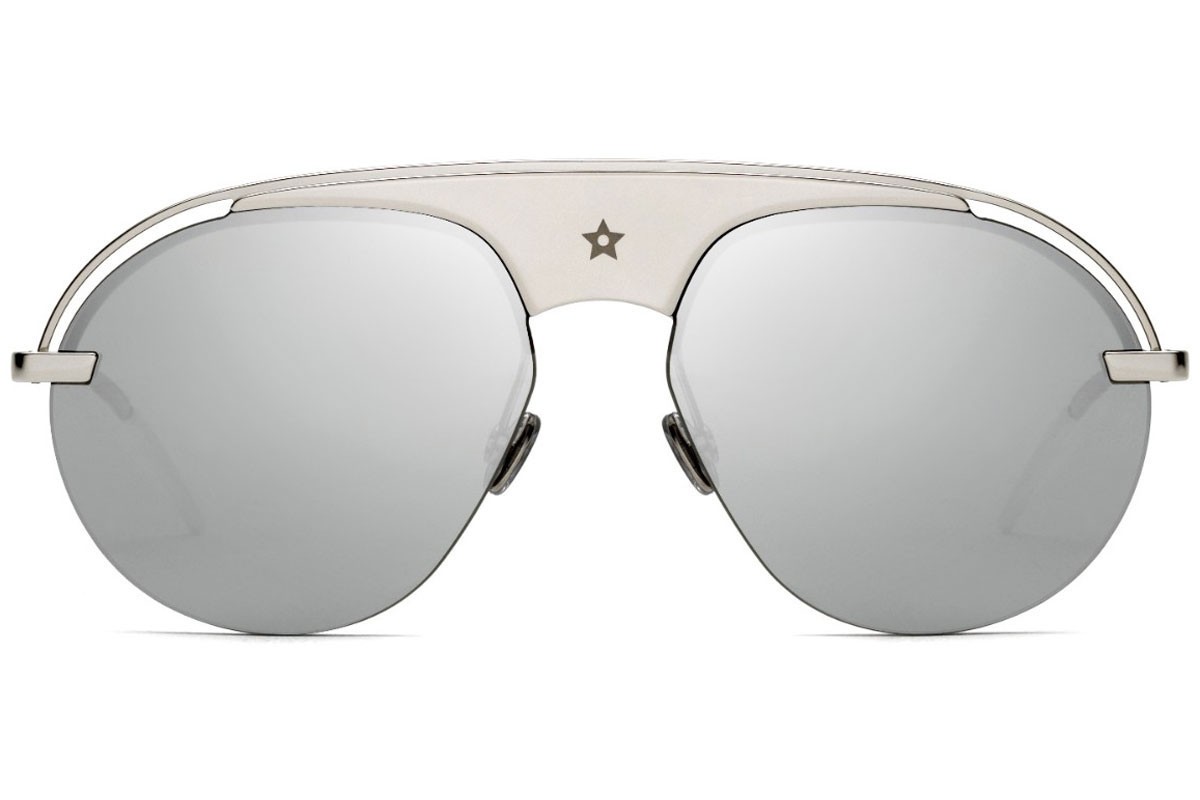 RARE NEW Christian DIOR REVOLUTION 2 Silver Mirror Aviator