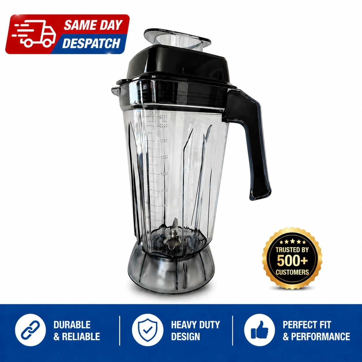 Spare 2.5Ltr Blender Jug fits Buffalo DR825 CR836 CY140 CY141 -Same day despatch
Opens in a new wind