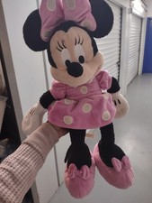 Minnie Mouse 18  Plush Pink Polka Dot Dress Stuffed Animal Doll Toy Disney Store