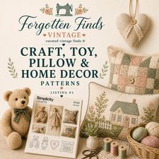 Buyers Choice: Craft, Toy, Pillow, Home Decor, Sewing Patterns Listing 1