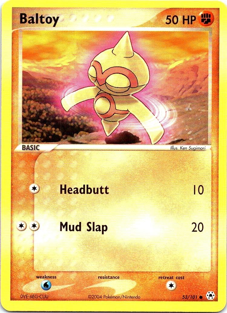 Baltoy 53/101 Common Hidden Legends Pokemon Near Mint
