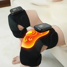 Electric Heated Knee Massager 3-in-1 Joint Pain Relief Elbow Shoulder Vibration