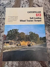 Vintage Caterpillar Diesel 613 Scraper Tractor Brochure Booklet  AEO20104 - CAT
