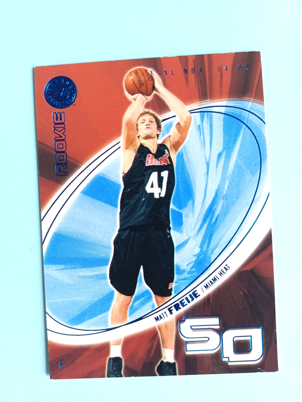 2004-05 SKYBOX E-XL MATT FREIJE #107 RC ESSENTIAL CREDENTIALS NOW #XX/107 HEAT