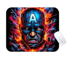 Captain America Shield Hero Desk Mat Marvel Superhero Gaming Mouse Pad