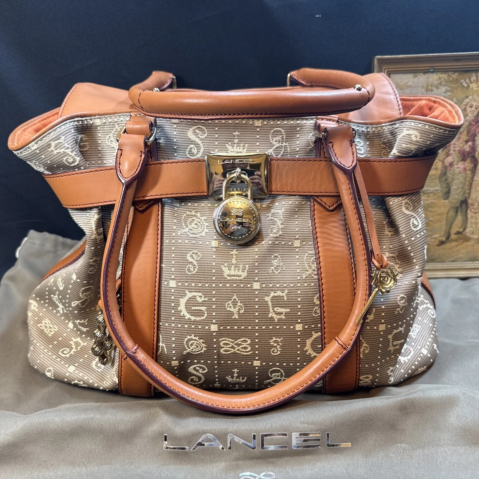 Bolso de Mano Lancel Salvador Dali (2012) Gala Paris Daligramme con Bolsa para el Polvo ¡EXCELENTE RARO! Foto 2 de 4