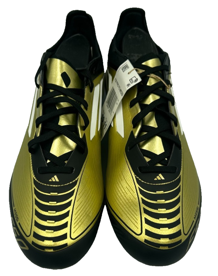 Adidas Men's Messi F50 Pro FG Lace Up Soccer Cleats Gold/Black