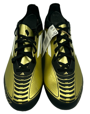 Adidas Men's Messi F50 Pro FG Lace Up Soccer Cleats Gold/Black
