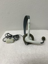 Microsoft Xbox 360 Wired Headset Gray Boom Mic 3.5mm Volume Control Adjustable