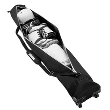 Ski Bag with Wheels Water Resistant Adjustable Strap, Oxford Cloth, Wear