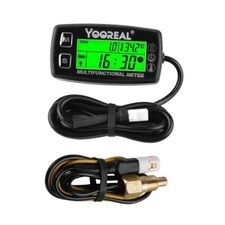 Engine Water Oil Temperature Gauge Digital Tachometer Hour Liquid thermometer