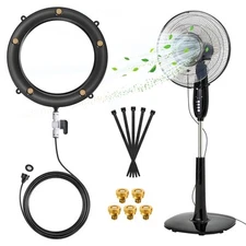 Fan Misters for Outside Patio, Fan Misting Kit with Water Walve, Water Mister...