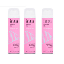3 x Intu Style Aloe Vera Shaving Gel Sensitive Skin Rich Smooth Shave - 200ml 13.25 per litre
