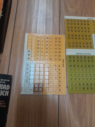 Avalon Hill 1974 : Rise and Decline of the THIRD REICH - 2nd Edition (UNPUNCHED) - Picture 3 of 24