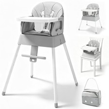 5 in 1 Foldable Baby High Chair,Convertible Highchair for Babies and Toddlers...