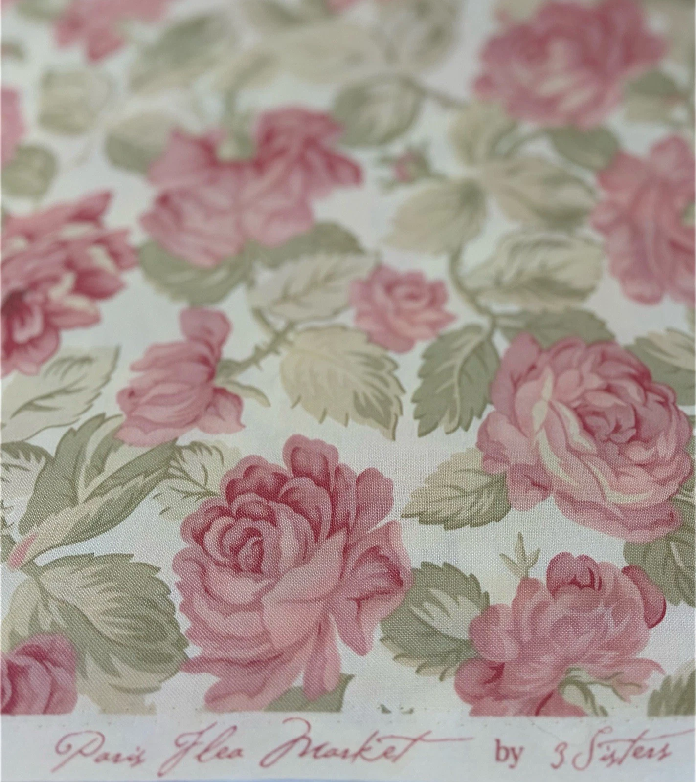 3 Sisters Paris Flea Market Moda Iconic Rose Quilting Cotton OOP HTF 8 yds, SBTY - product detail image 4