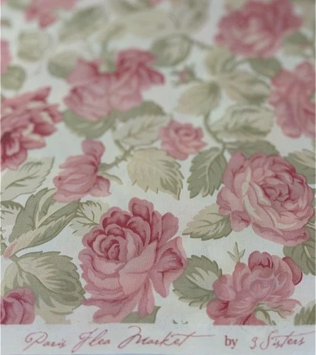 3 Sisters Paris Flea Market Moda Iconic Rose Quilting Cotton OOP HTF 8 yds, SBTY image 4