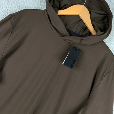 UNRL Ultra Hooded Long Sleeve Men's XL Espresso Brown Pullover Hoodie Stretch