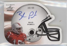 2011 Leaf Ultimate Draft Helmet Die-Cuts 30/49 Bilal Powell #H-BP1 Auto 0l1