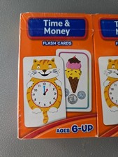 3x School Zone Time  Money Flash Cards Ages 6 1st 2nd Grade Learning Set Math