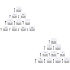 2 PCS Replacement Shelf Brackets Support Clips Side Mounted Glass