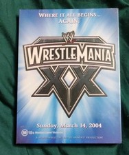 WWE - Wrestlemania XX 20 (DVD, 2004, 3-Disc Set) - New and Sealed 
