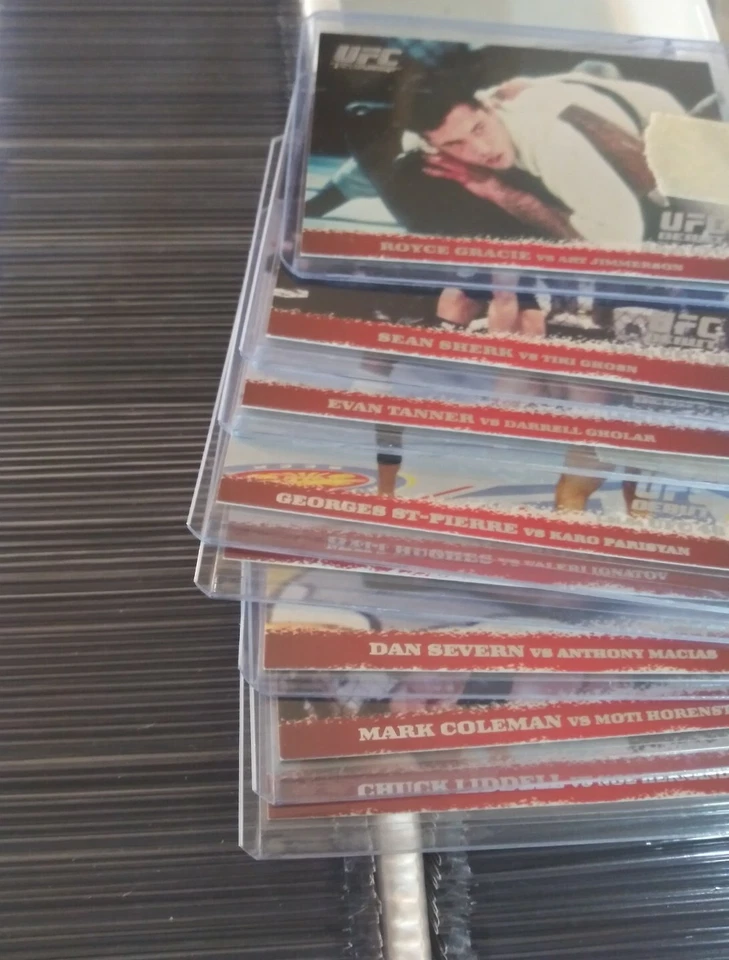 2009 Topps UFC Round 1 Joe Rogan St-Pierre Bruce Buffer ~ 1st Complete Set 1-99  - Image 2 of 4