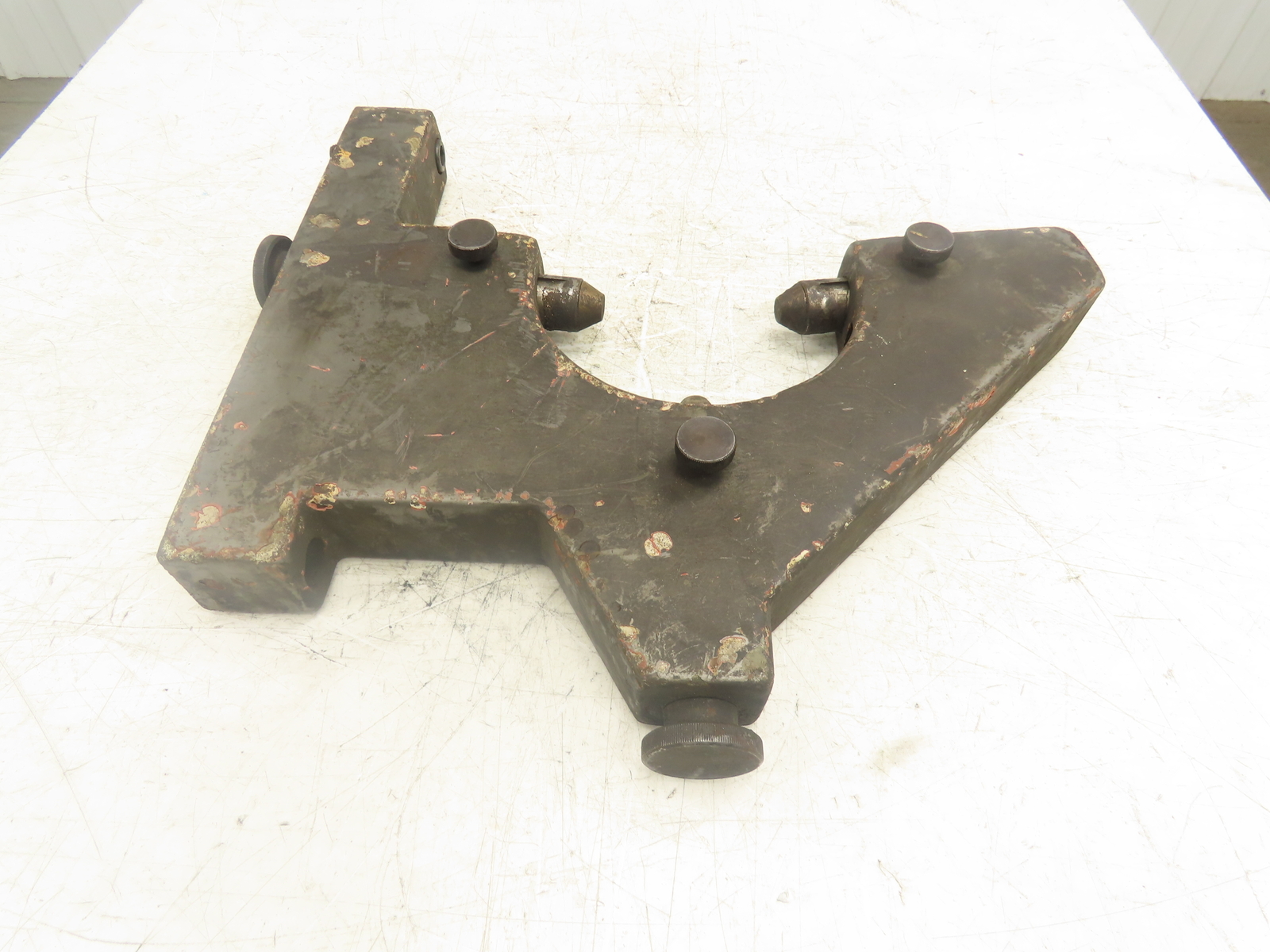 Steel Lathe Steady Rest 20" Swing 7" Max OD Roller Bearing 3 Point