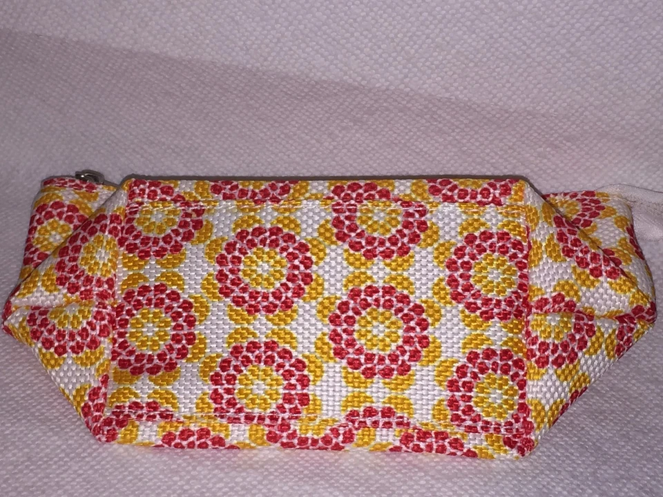 NUEVO Origins Rojo Amarillo Flores Maquillaje Floral Bolsa de Cosméticos Estuche Bolsa Foto 4 de 4