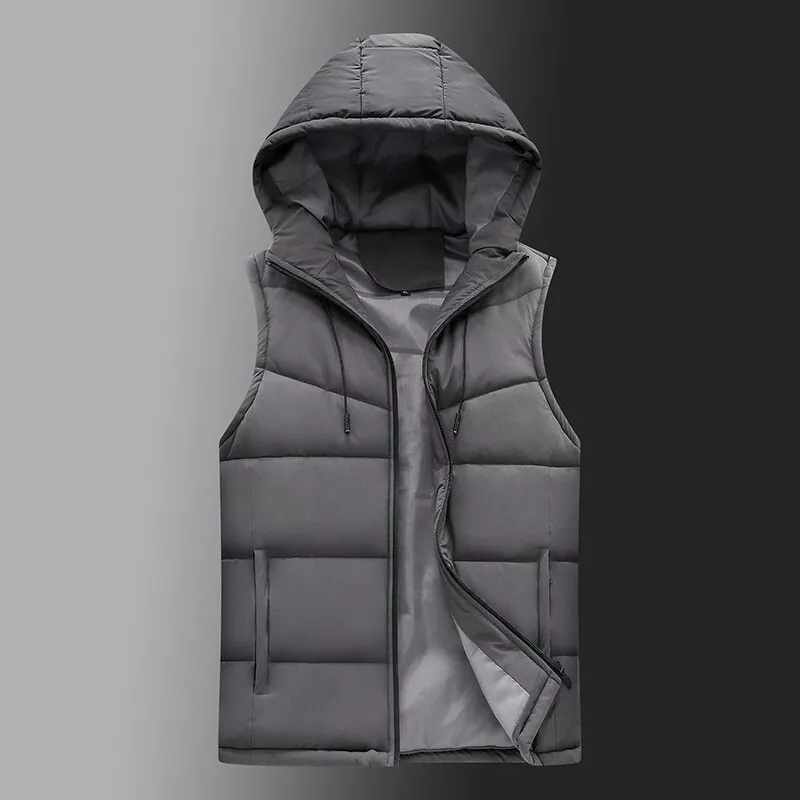 Mens white store winter vest