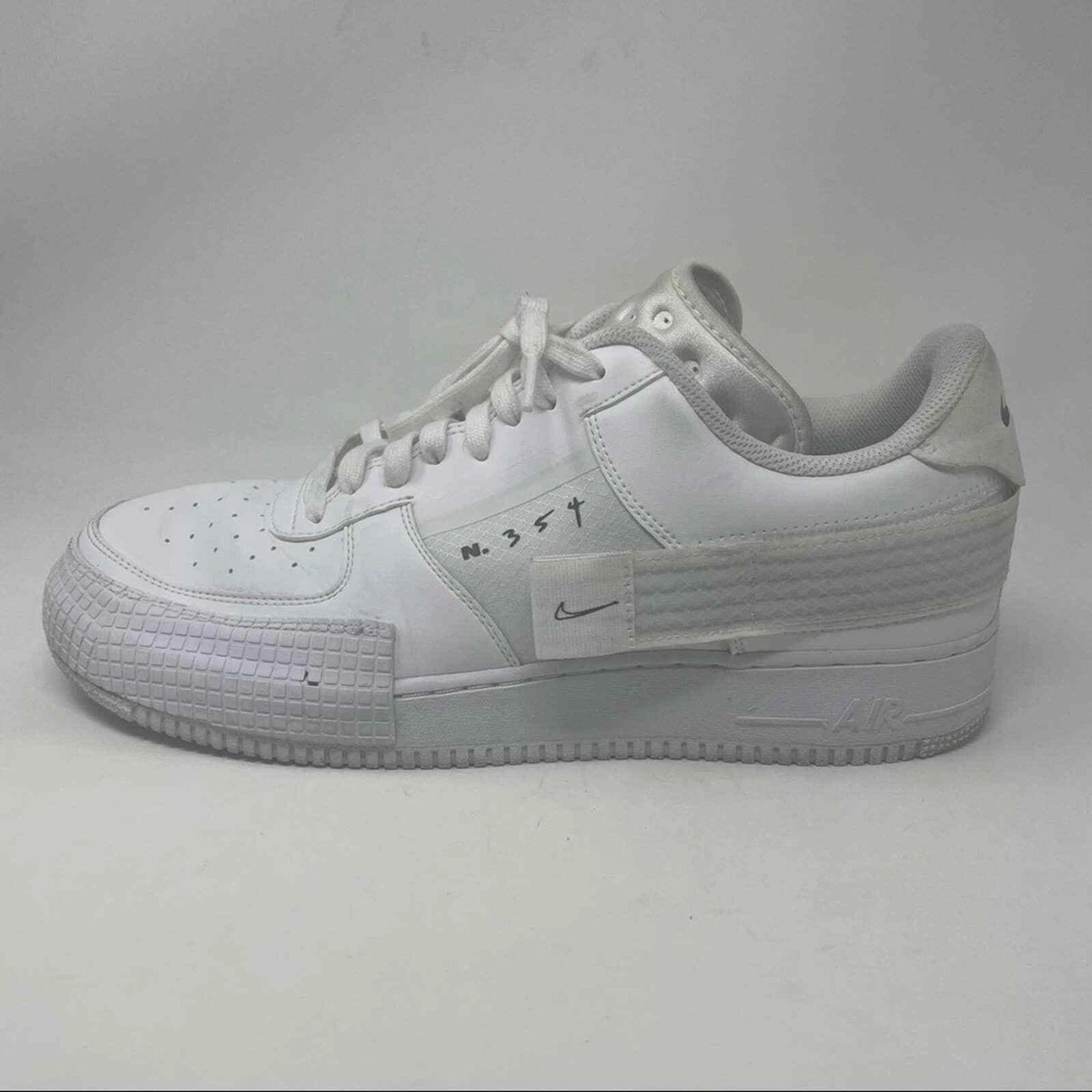 Nike Air Force 1 Type Shoes (white/white white)