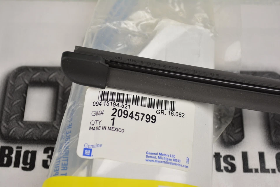 GMC Acadia Buick Enclave LH 2011-2016 limpiaparabrisas lado del conductor nuevo OEM Foto 3 de 3