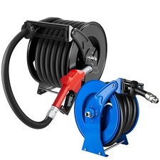 Fuel Hose Reel Retractable 1" x 50' Diesel Hose Reel with Auto Refueling Nozzle