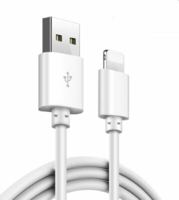 10FT LONG Fast Charging USB Sync & Data Wired WHITE Charger Cord Cable iPhones